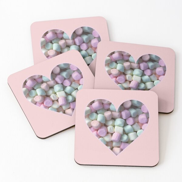 Item preview, Pastel Marshmallow Heart designed and sold by BelindaFuller.