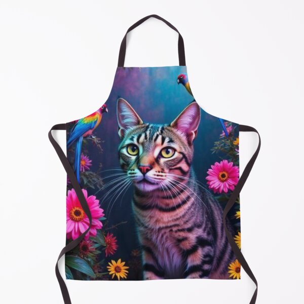 Item preview, Surreal cat in neon multicolors. designed and sold by Knock on my door.