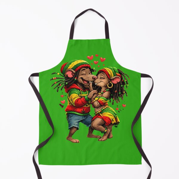 Item preview, One Love Rasta Mouse Pair | Reggae Inspired Cartoon designed and sold by digitalbob60.