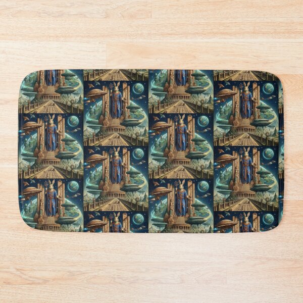 Item preview, Cosmic Rabbit Deity – Temple of Time designed and sold by Dogandesighn.