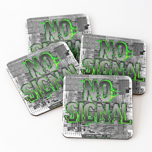 Item preview, No Signal Glitch — Static Error Cyberpunk Typography Design designed and sold by Breezy Studio.
