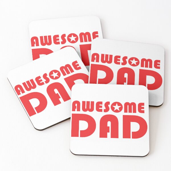 Item preview, Awesome Dad Star Red Type T-Shirts  designed and sold by Rolographics1.