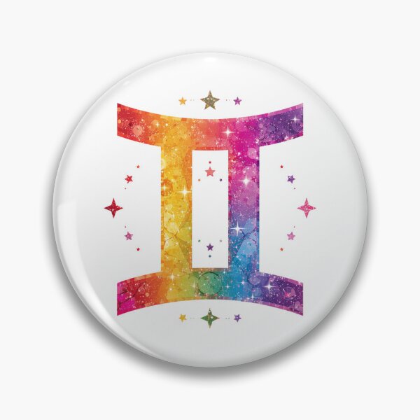 Item preview, Gemini Rainbow Pride Zodiac Sign designed and sold by EchoPrint Co..