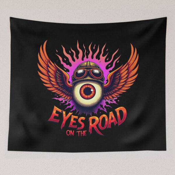 Item preview, Eyes On The Road - Vintage Flying Eyeball Kustom Kulture designed and sold by Hans-Design.