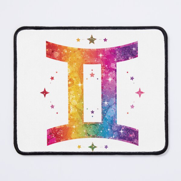 Item preview, Gemini Rainbow Pride Zodiac Sign designed and sold by EchoPrint Co..