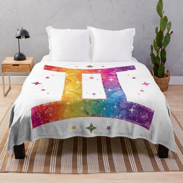 Item preview, Gemini Rainbow Pride Zodiac Sign designed and sold by EchoPrint Co..