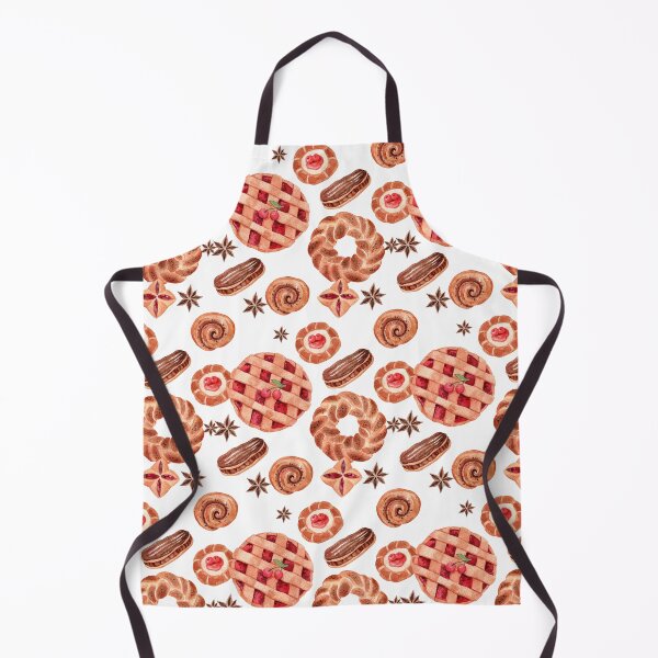 Item preview, Watercolor Bakery Pattern designed and sold by White Rabbit Design .