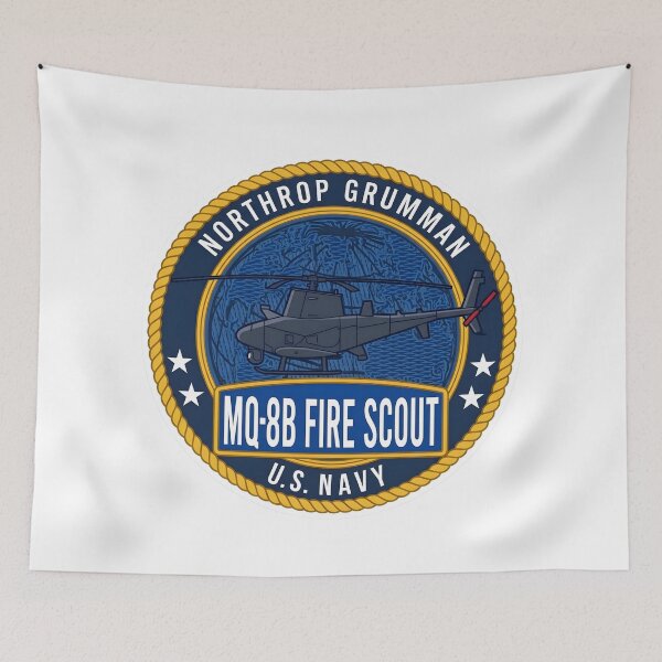 Item preview, Northrop Grumman MQ-8B Fire Scout U.S. Navy Insignia designed and sold by CharlieDesings.