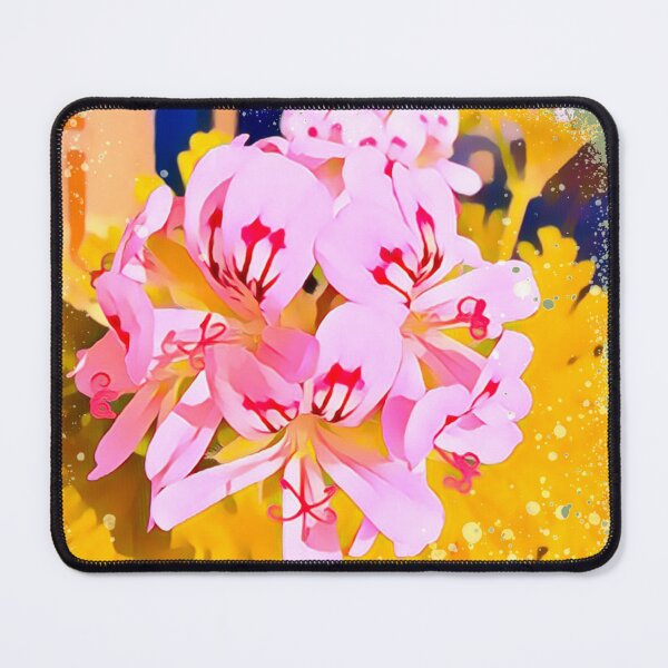 Item preview, Sun Drenched Pink Geraniums Artistic Floral Design designed and sold by BalkanBloom.