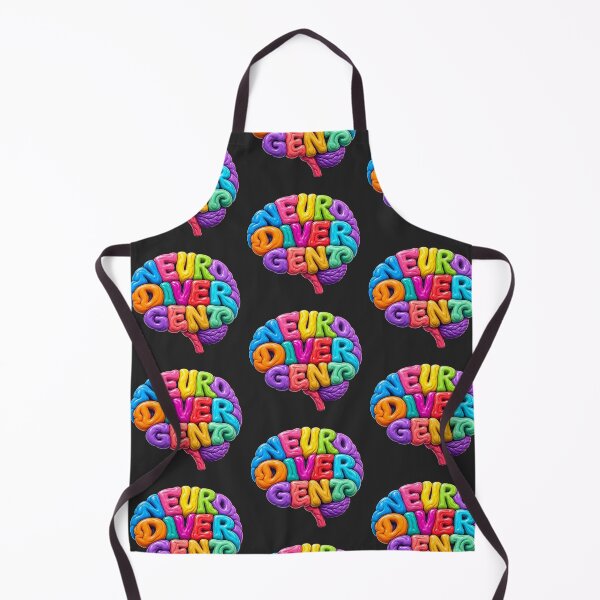 Item preview, Neurodivergent - Colorful Brain Letters designed and sold by StillWildink.