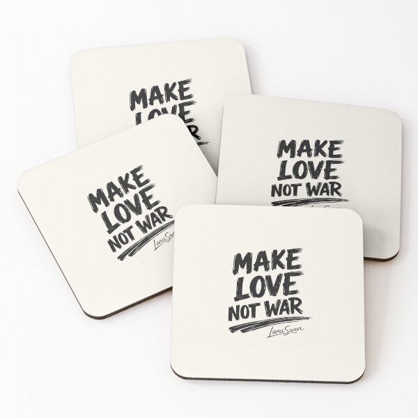 Item preview, MAKE LOVE NOT WAR | Ivory Quote Design | Timeless Typography Statement designed and sold by Baroness Swan.