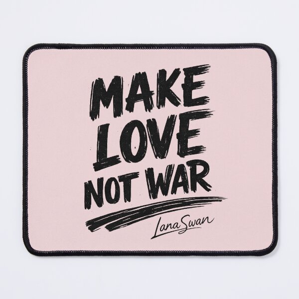 Item preview, MAKE LOVE NOT WAR | Dusty Pink Typography | Peaceful Statement Art designed and sold by BlueberrySwan.