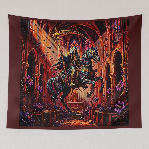 Item preview, Dark Gothic Art &amp; Fine Art Prints (1:1 Square Posters) designed and sold by Cyber-ART-Studio.
