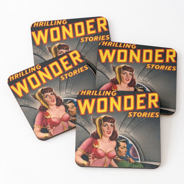 Item preview,  Thrilling Wonder Stories– Classic Retro Sci‑Fi Illustration designed and sold by Atomic Pine Press.