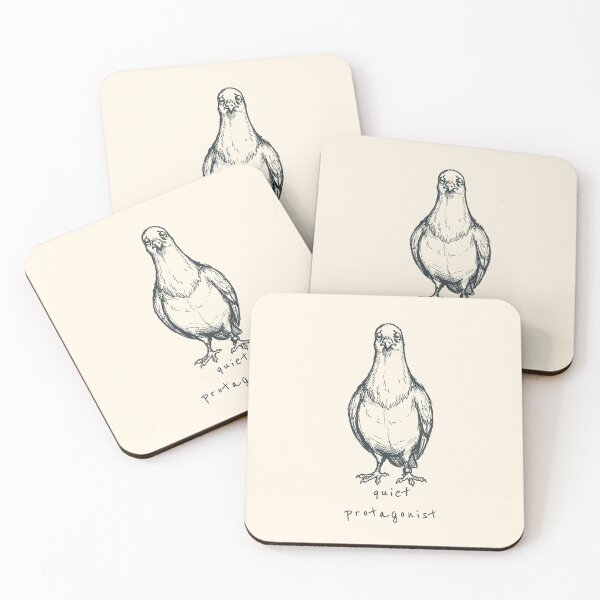 Item preview, Quiet Protagonist | Sad Pigeon Introvert Bird Illustration designed and sold by Lumi-Bloom.