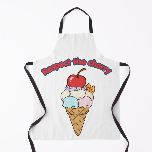Item preview, Respect The Cherry – Funny Ice Cream Sarcastic Quote designed and sold by Inka Moon Design.