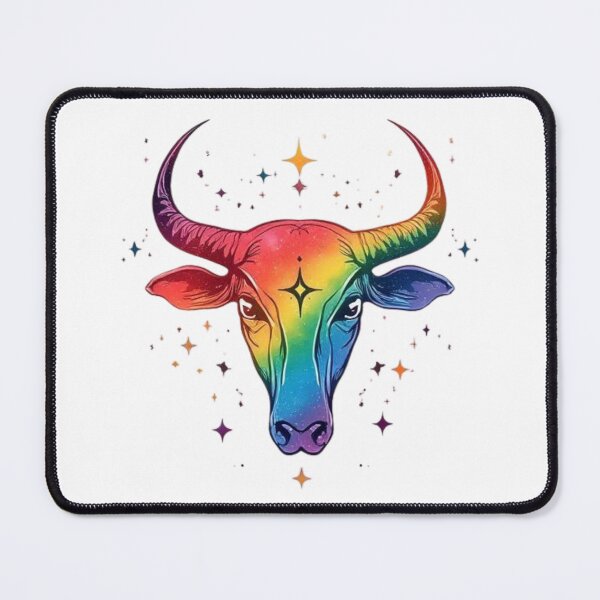 Item preview, Taurus Rainbow Pride Zodiac Sign designed and sold by EchoPrint Co..