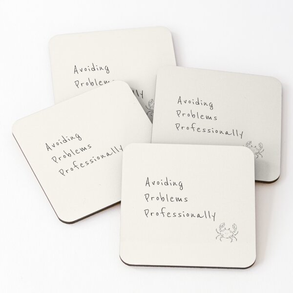 Item preview, Avoiding Problems Professionally | Minimal Crab Introvert Humor Design designed and sold by Lumi-Bloom.