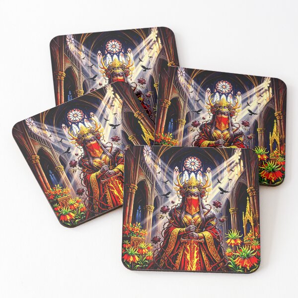 Item preview, Dark Gothic Art &amp; Fine Art Prints (1:1 Square Posters) designed and sold by Cyber-ART-Studio.