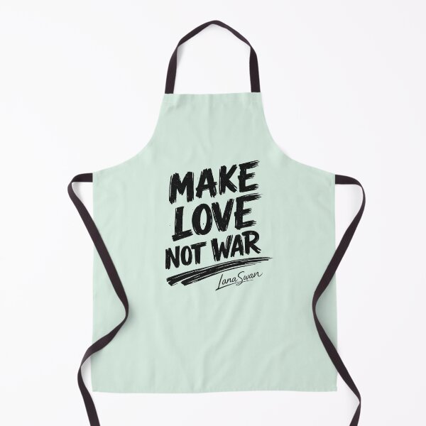 Item preview, MAKE LOVE NOT WAR | Mint Green Quote Art | Feel-Good Typography Design designed and sold by BlueberrySwan.