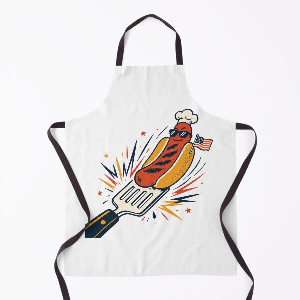 Item preview, Patriotic Hot Dog Chef 4th of July Mascot designed and sold by chattsuede.