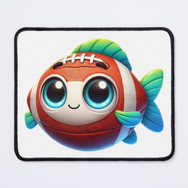 Item preview, Adorable Football Fish designed and sold by Sillytoe.
