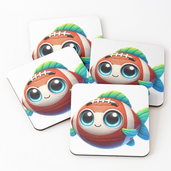 Item preview, Adorable Football Fish designed and sold by Sillytoe.