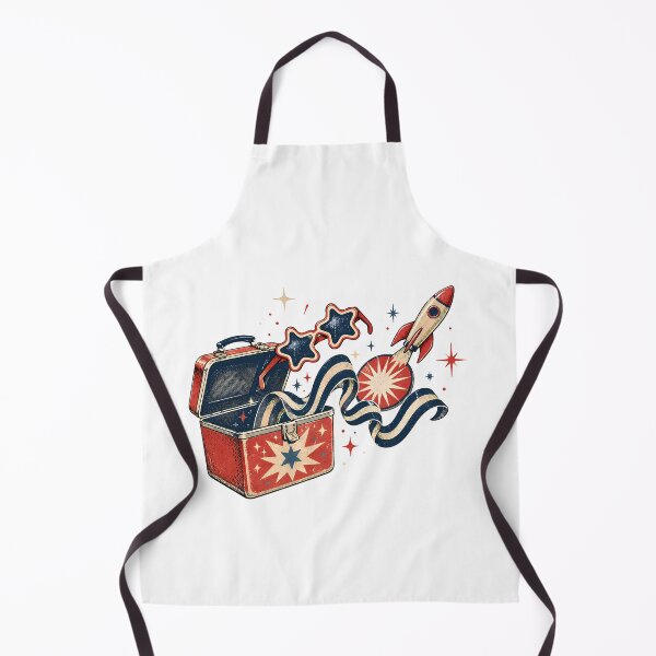 Item preview, Americana Star Rocket Lunchbox Distressed Vintage Patriotic designed and sold by chattsuede.