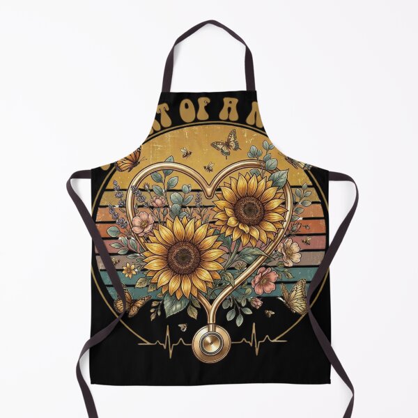 Item preview, Heart Of A Nurse Sunflower Stethoscope Shirt, Floral RN Nurse Gift, Retro Vintage Healthcare Worker Design Classic T-Shirt designed and sold by podlook.