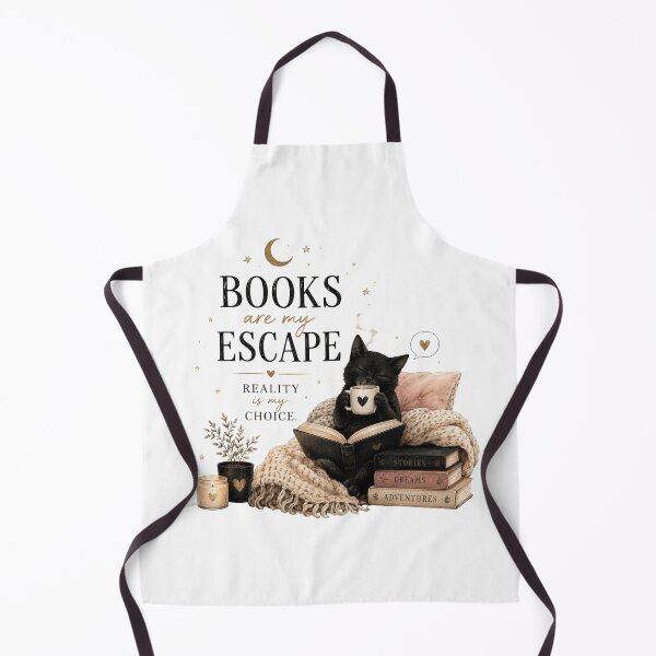 Item preview, Cozy Black Cat Reading Book Aesthetic Fine Art designed and sold by KireaDesigns.