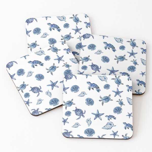 Item preview, Turtle starfish under the sea print designed and sold by KassiesKreation.