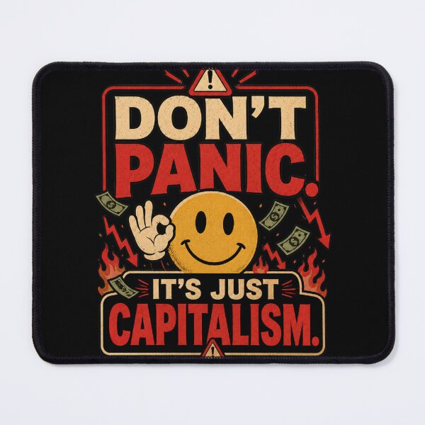 Item preview, Don’t Panic, It’s Just Capitalism designed and sold by HellaDopeOrca.