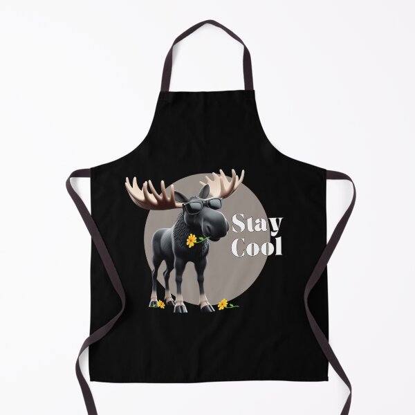 Item preview, Stay Cool Moose - Relaxed Moose in Sunglasses with Flower designed and sold by PatykArt.