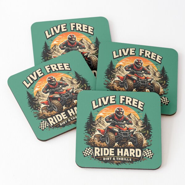 Item preview, Live Free Ride Hard – ATV Off-Road Adventure Rider designed and sold by SidTastic .