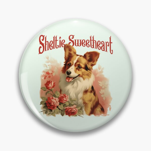 Item preview, Sheltie Sweetheart Cute Shetland Sheepdog Design | Floral Dog Lover Gift designed and sold by Sachie's Studio.