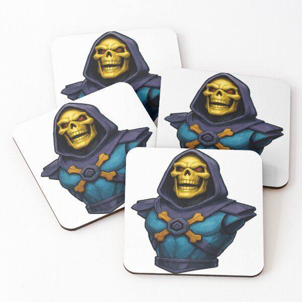 Item preview, Hooded Skull Sorcerer Villain Sticker Art with Purple Cloak and Crossbones Armor designed and sold by ARTCREATESHOP.