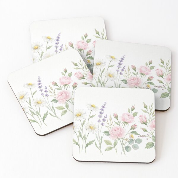 Item preview, Watercolor Wildflowers and Roses Floral Garden designed and sold by Owcomm.