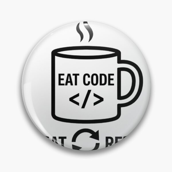 Item preview, Eat Sleep Code Repeat Minimalist Design designed and sold by Mohammed-Aydan.