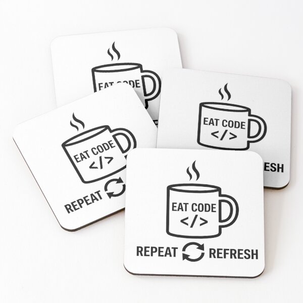 Item preview, Eat Sleep Code Repeat Minimalist Design designed and sold by Mohammed-Aydan.