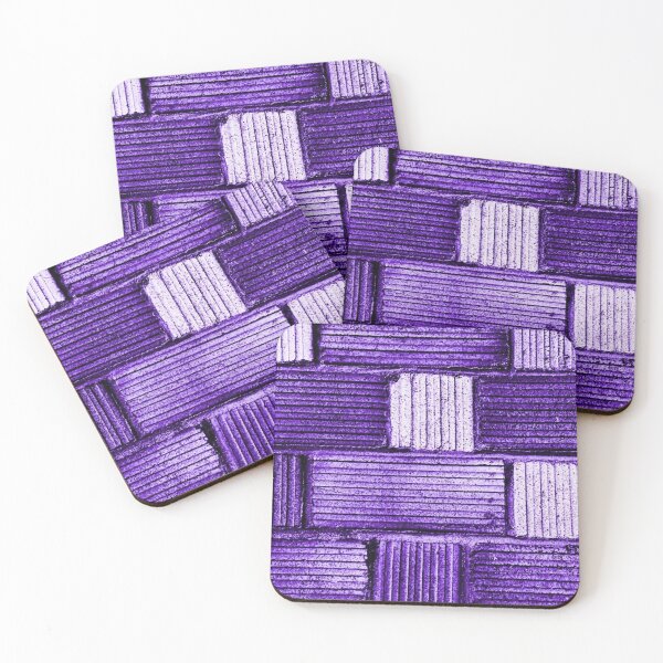 Aperçu de l'œuvre Motif de mur en briques violettes créée et vendue par Pioneer Spirit Market.