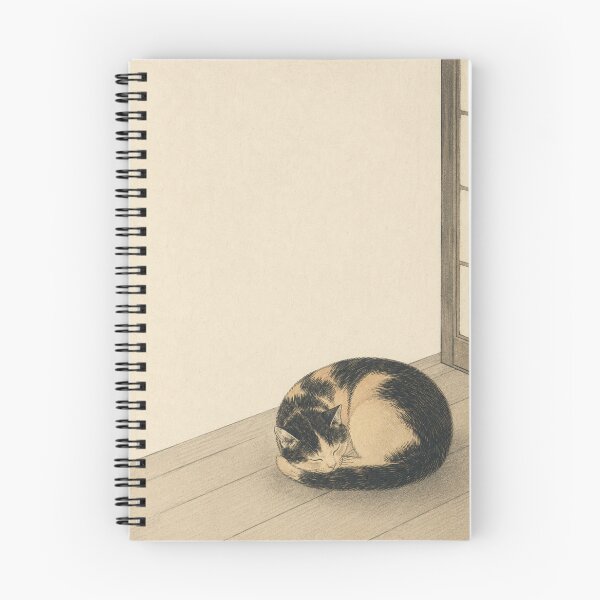 Item preview, Sleeping Calico Cat – Vintage Japanese Woodblock Style  Edo Cats No. 3 designed and sold by Planthem.