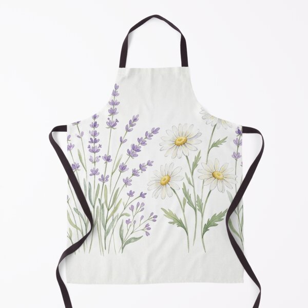 Item preview, Watercolor Lavender and Daisy Wildflower Bouquet designed and sold by Owcomm.