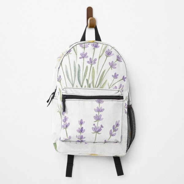 Item preview, Watercolor Lavender and Daisy Wildflower Bouquet designed and sold by Owcomm.