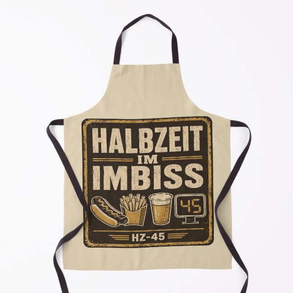 Item preview, HALBZEIT IM IMBISS German Football Snack designed and sold by POD DYNASTY.