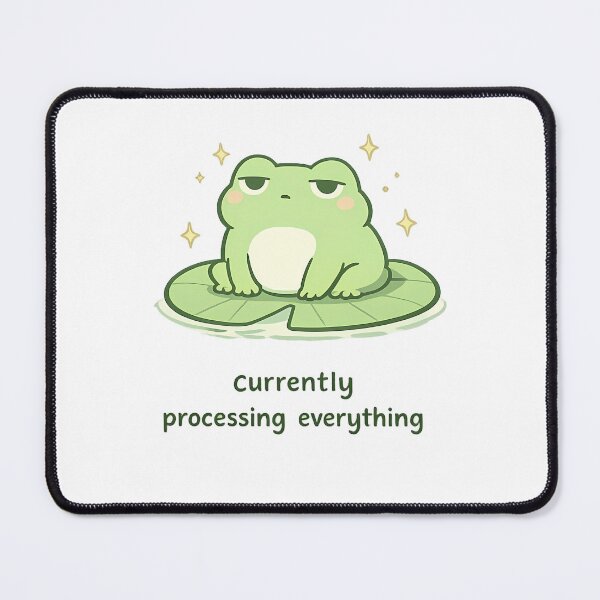 Item preview, Cute Frog Shirt — Currently Processing Everything Funny Introvert Frog Tee designed and sold by Moss & Mellow.