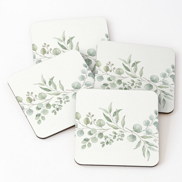 Item preview, Eucalyptus Greenery Watercolor Botanical Garland designed and sold by Owcomm.