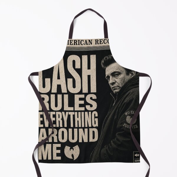 Item preview, CASH Rules Everything Around Me – Vintage Outlaw Country x Hip Hop Mashup Shirt designed and sold by DiamondSkyShirt.