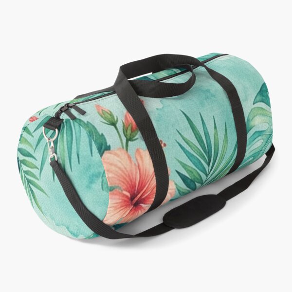 Item preview, Tropical Hibiscus and Monstera Watercolor Pattern designed and sold by Owcomm.