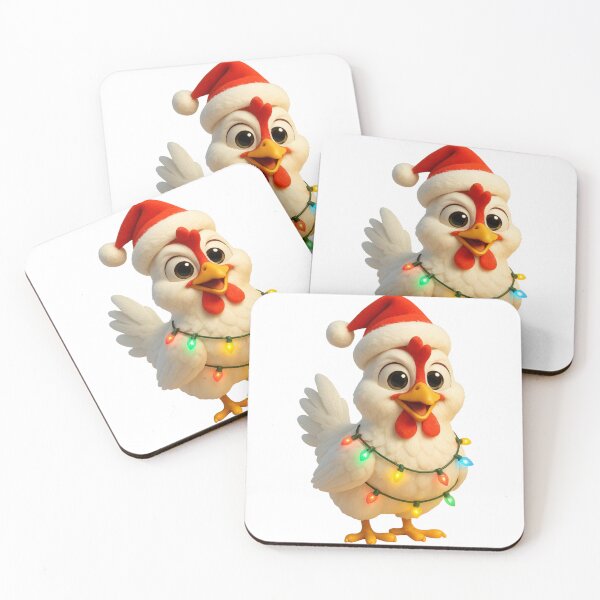 Item preview, Christmas Leghorn Chicken designed and sold by Sillytoe.