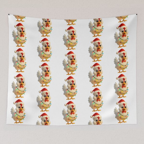Item preview, Christmas Leghorn Chicken designed and sold by Sillytoe.